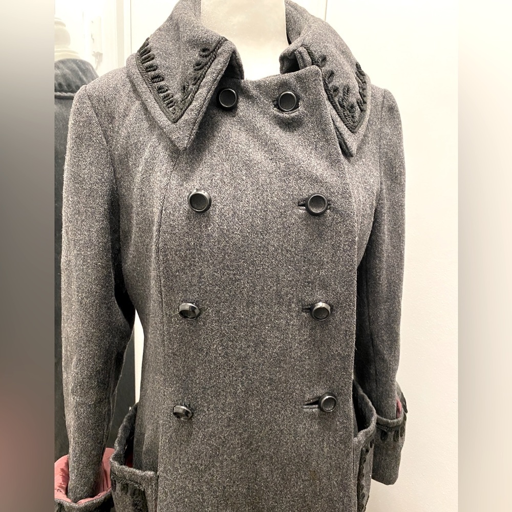 VINTAGE Grey Wool Coat